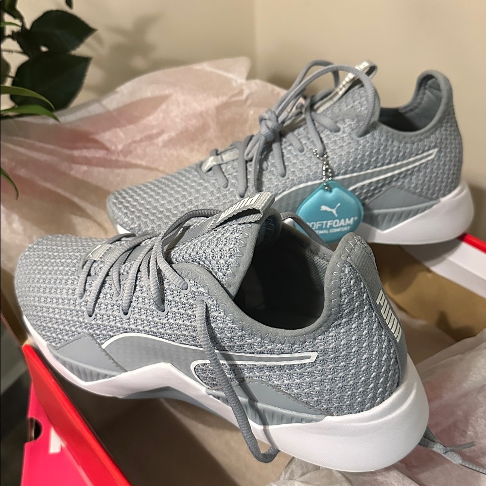 Puma Gray Athletic Shoes